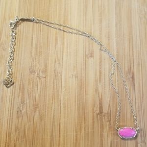 Bright Pink Kendra Scott Elisa Necklace